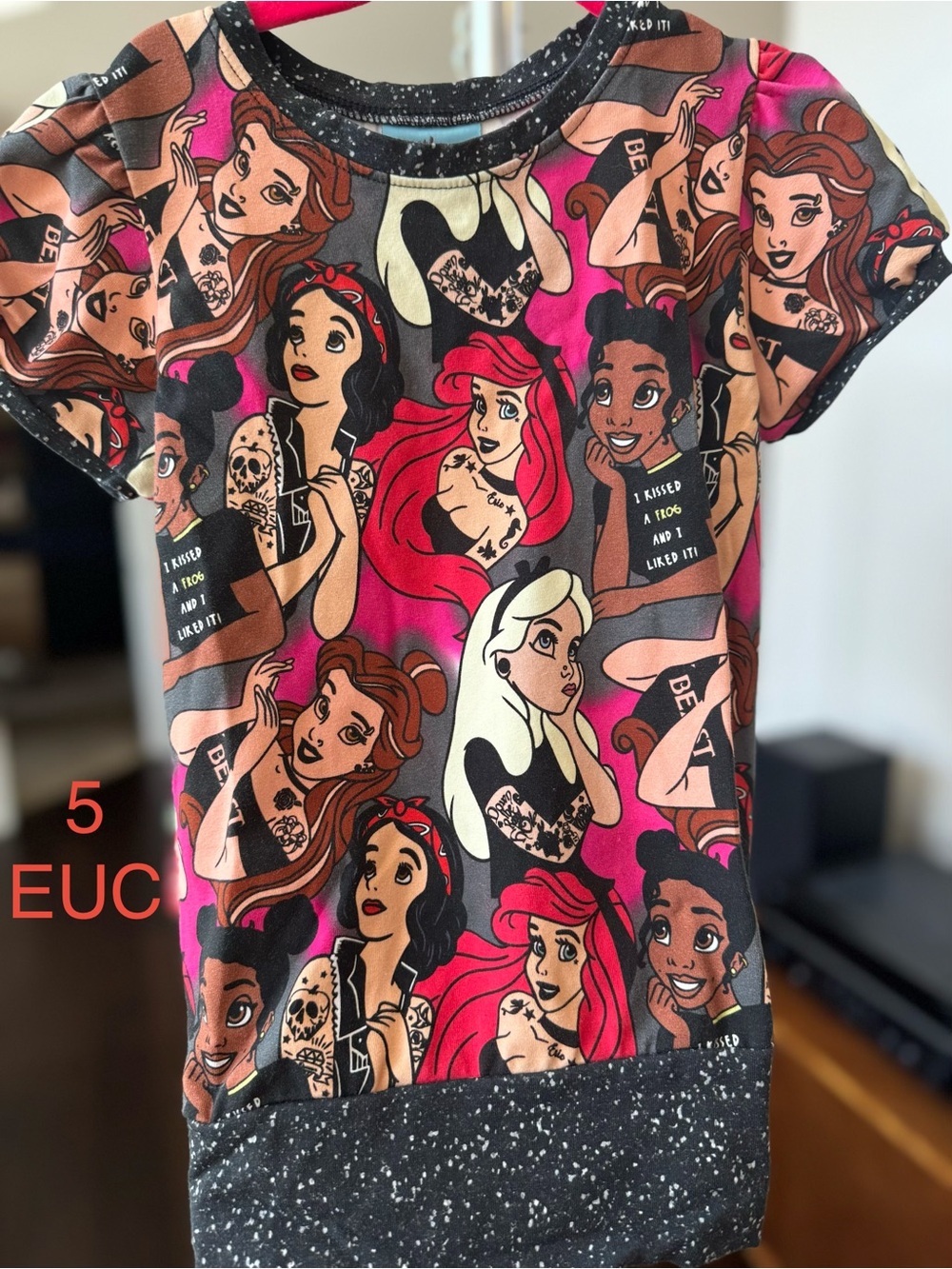 Girls Sweet Petunia Tattoo Disney Princess Tee